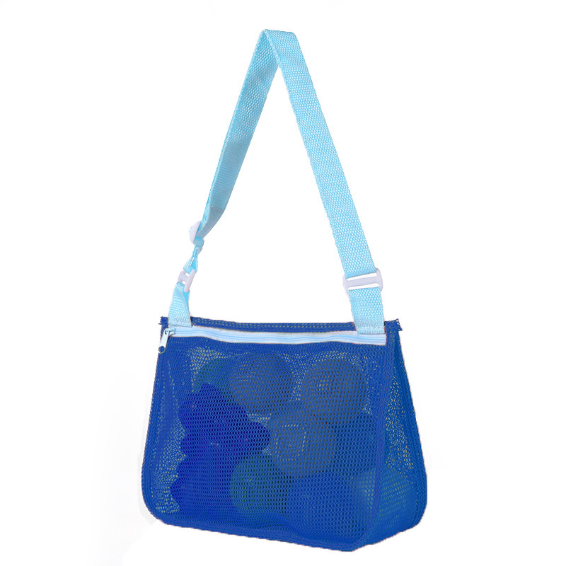 Personalized Seashell Zipper Mesh Beach Bag | CWBeach50