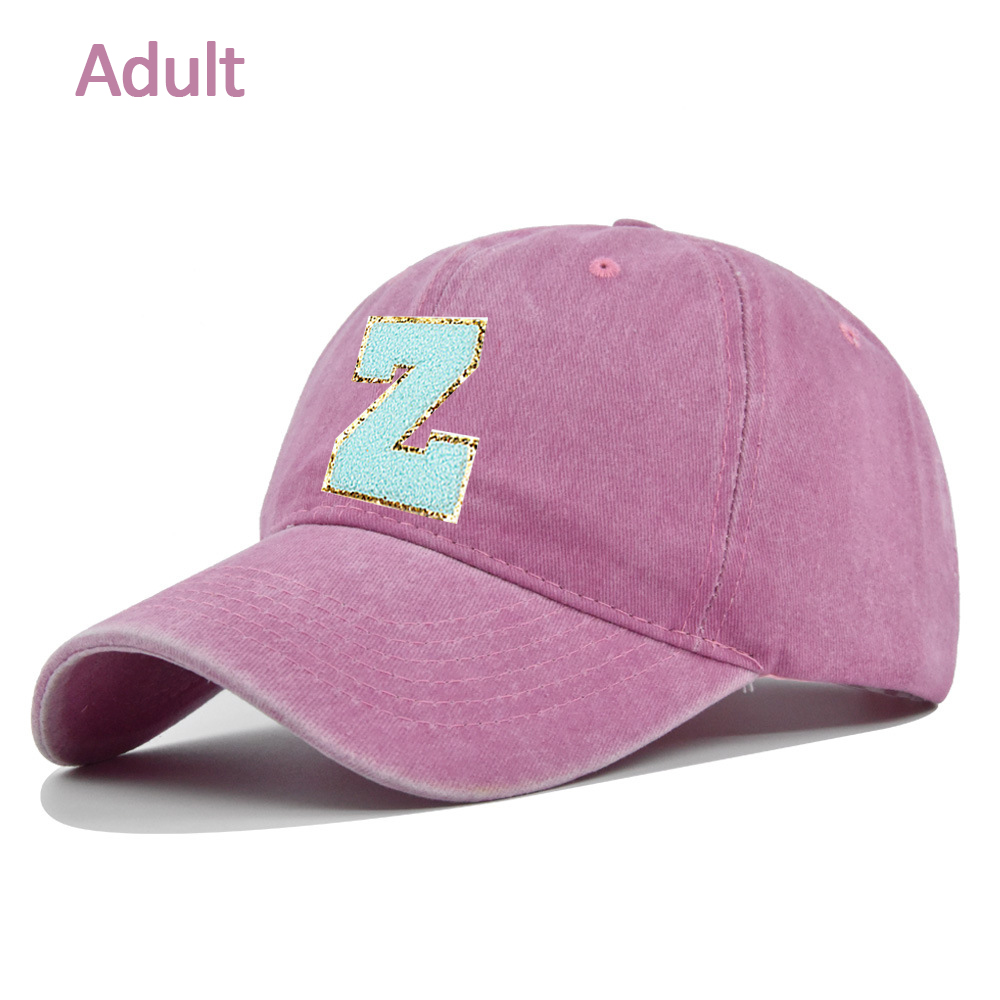 Personalized Adult & Kid Letter Patch Tie-dye Hat | CWBeach17