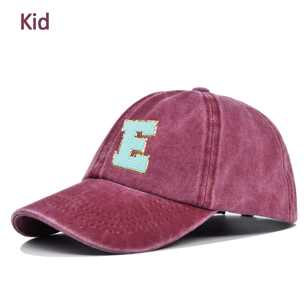 Personalized Adult & Kid Letter Patch Tie-dye Hat | CWBeach17