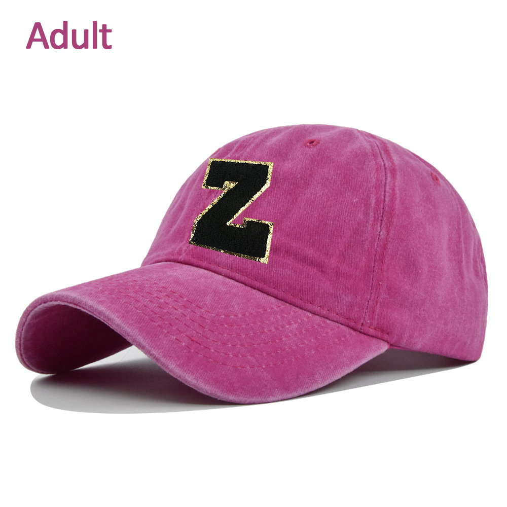 Personalized Adult & Kid Letter Patch Tie-dye Hat | CWBeach17