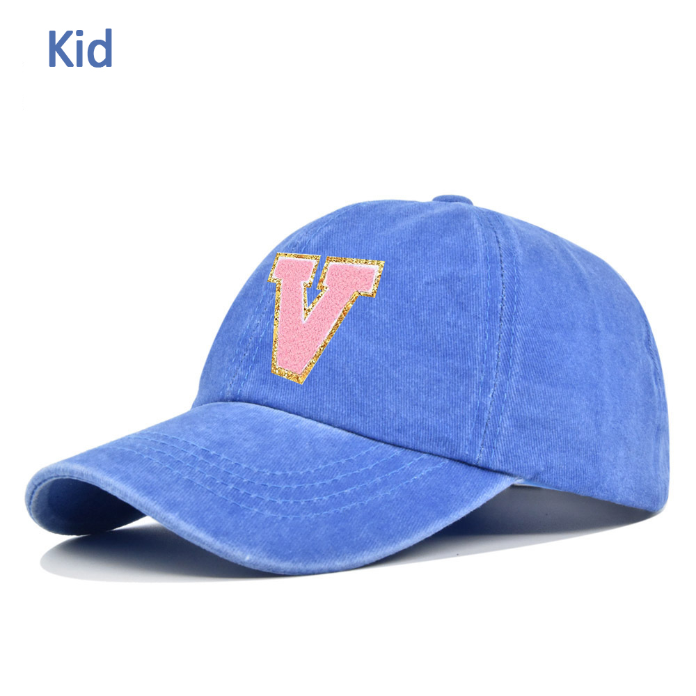 Personalized Adult & Kid Letter Patch Tie-dye Hat | CWBeach17