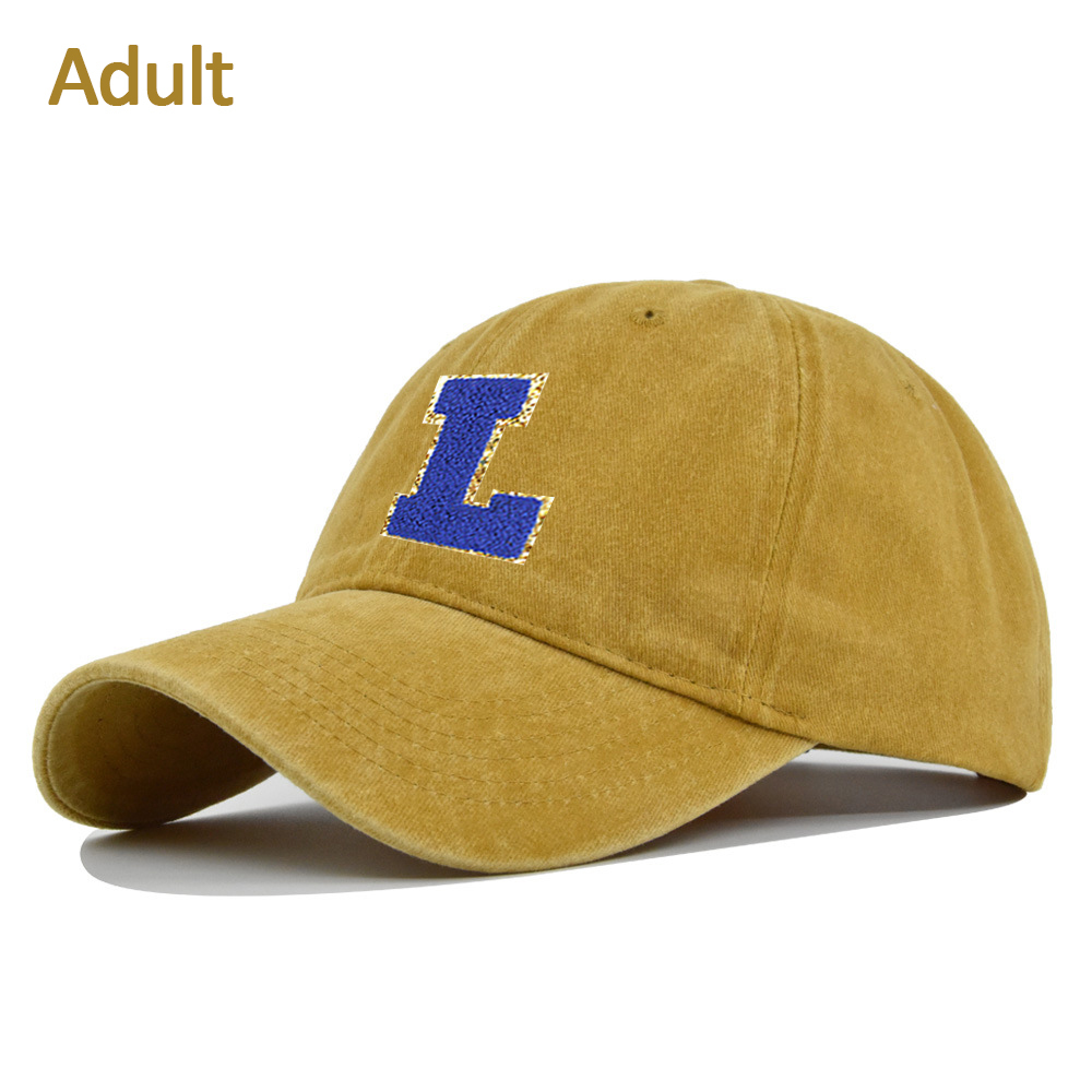 Personalized Adult & Kid Letter Patch Tie-dye Hat | CWBeach17