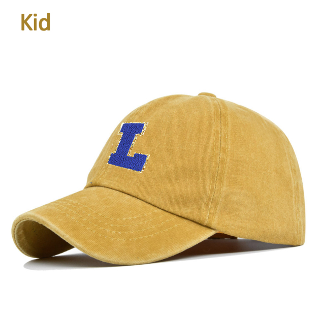 Personalized Adult & Kid Letter Patch Tie-dye Hat | CWBeach17