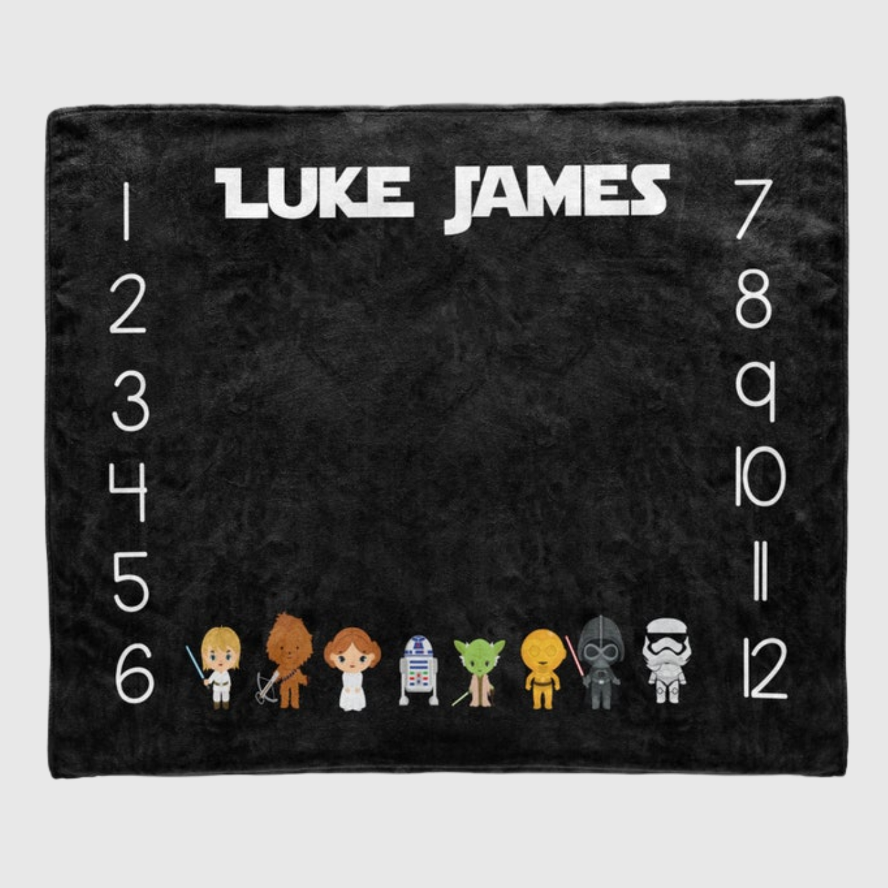 Personalized Baby Milestone Blanket for Comfort & Unique | BKMS005