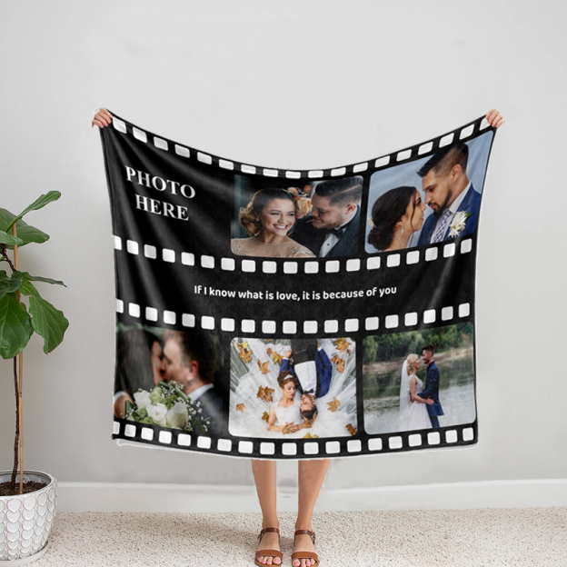 Personalized Memorial Photo Blanket for Comfort & Unique | BKphoto11