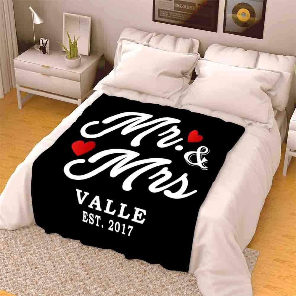 Personalized Anniversary Blanket for Comfort & Unique | BKAN004