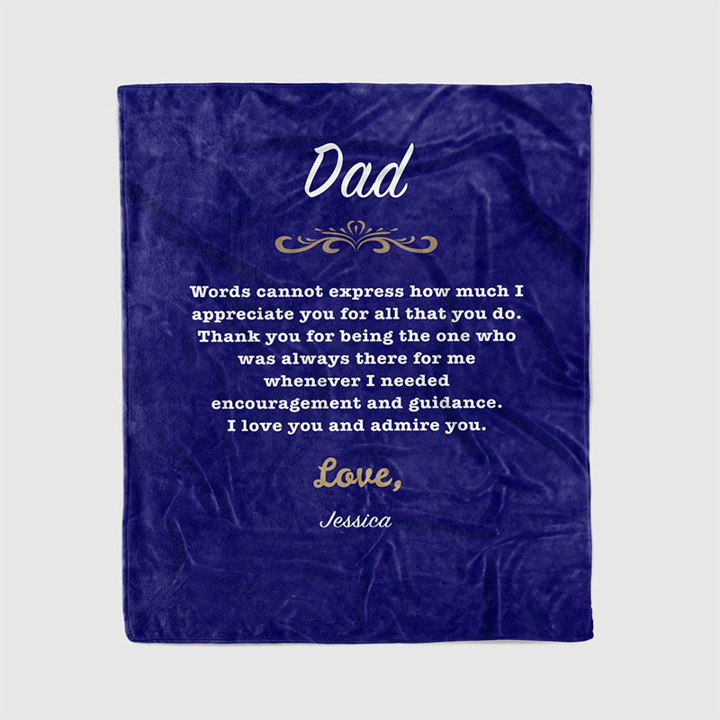 Personalized Love Letter Blanket for Comfort & Unique | BKletter06