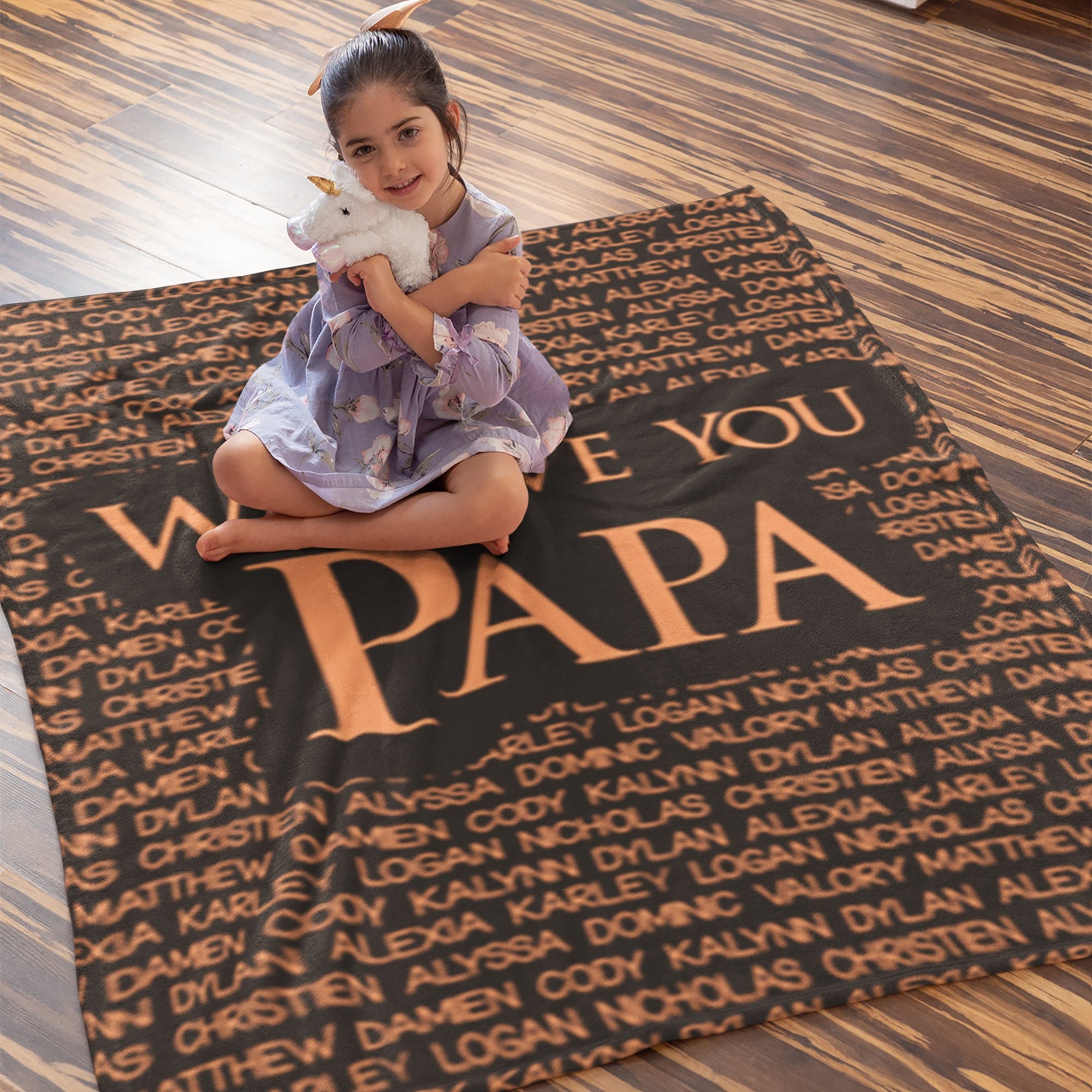 Personalized Family Name Blanket for Comfort & Unique | BKName01