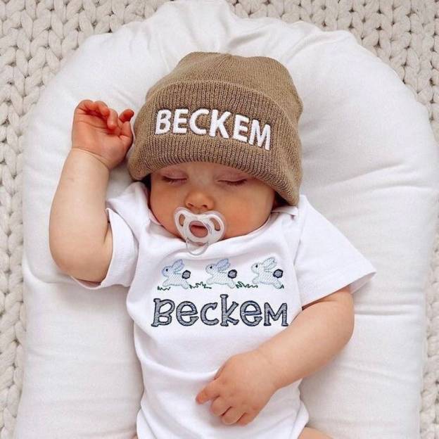 Personalized Embroidery Beanie Hat with Monogram for Comfort & Unique | HSKid15