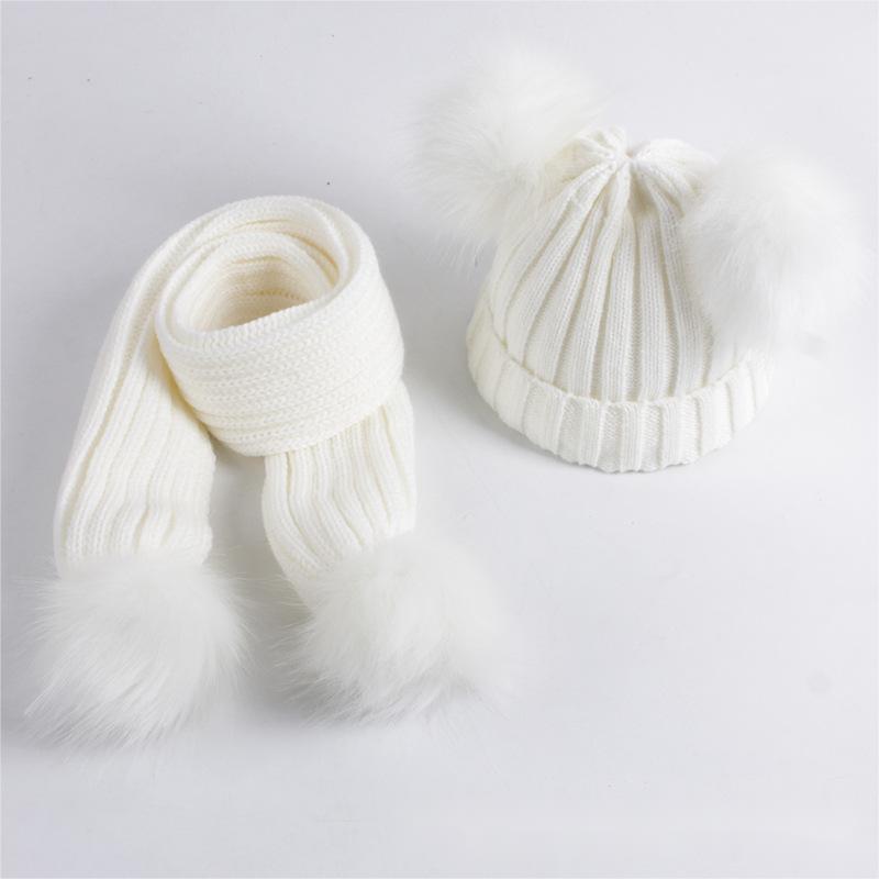 Personalized Kid Pom Pom Hat and Scarf for Comfort & Unique | HSKid01