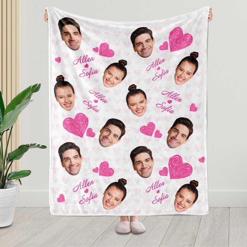 Personalized Funny Face Blanket for Comfort & Unique | BKFace04