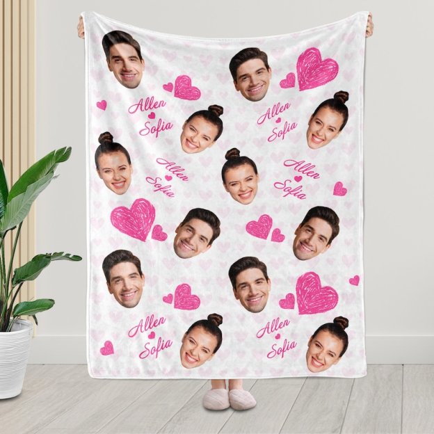 Personalized Funny Face Blanket for Comfort & Unique | BKFace04