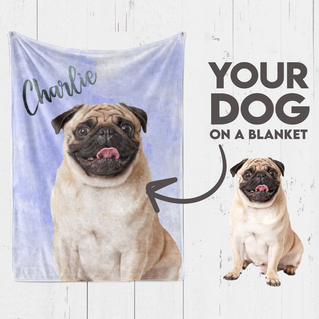 Personalized Lovely Pet Blanket for Comfort & Unique | BKPet08