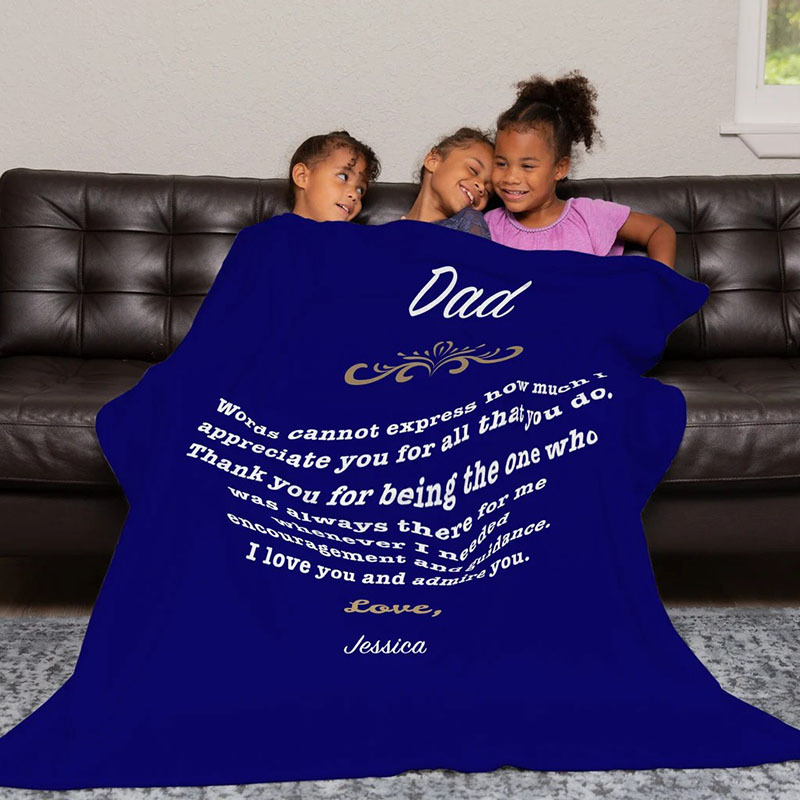 Personalized Love Letter Blanket for Comfort & Unique | BKletter06