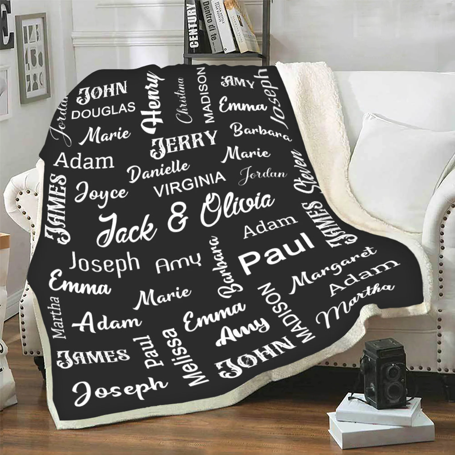 Personalized Family Name Blanket for Comfort & Unique | BKName06