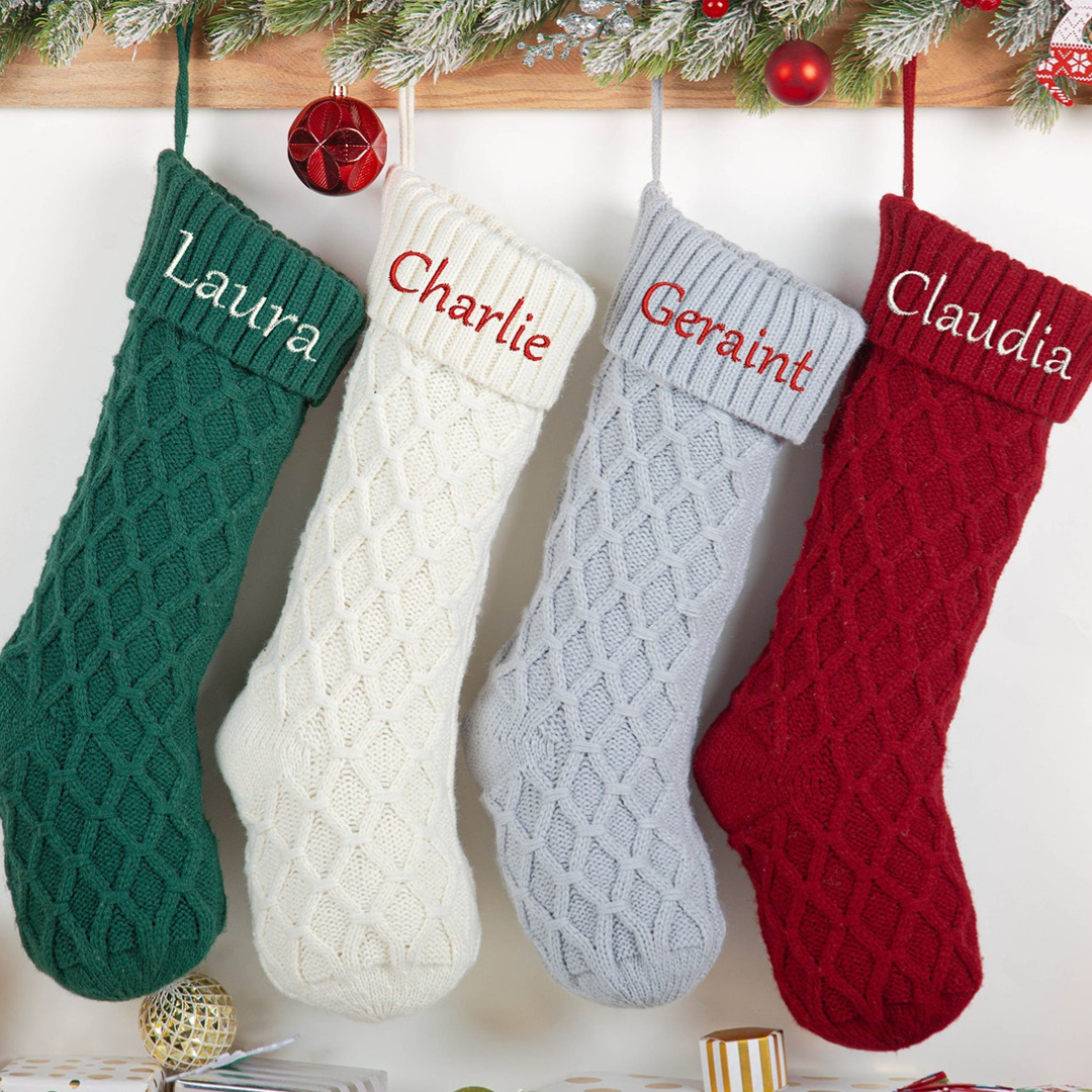 Personalized Christmas Stockings with Family Name | MCGift01