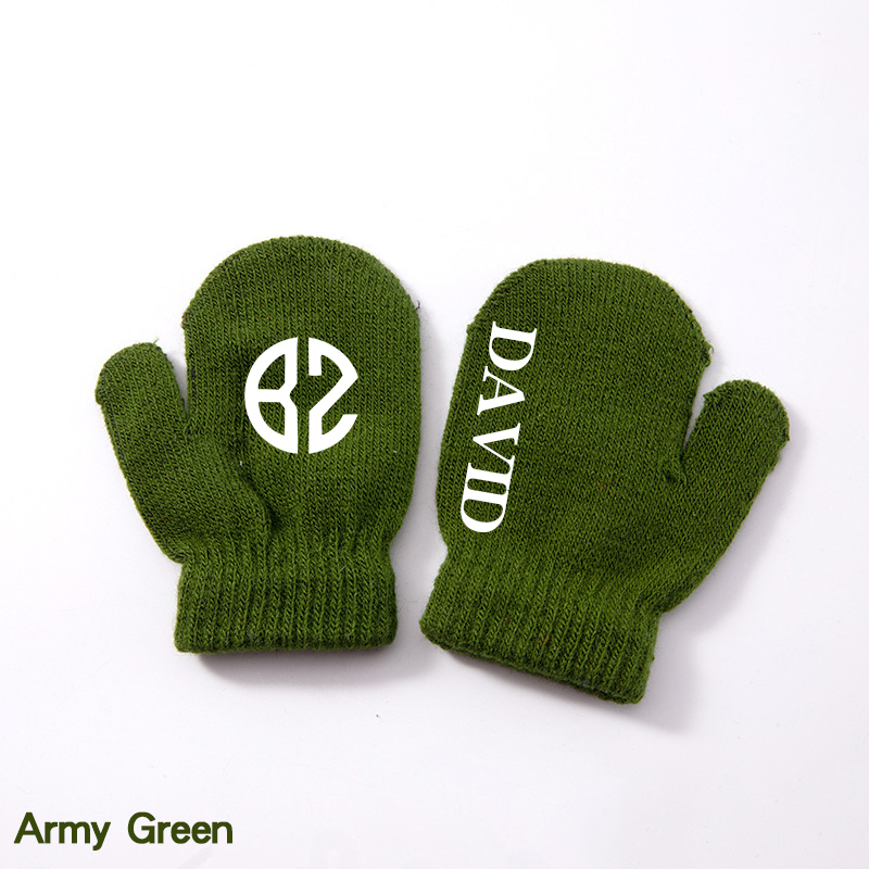 Personalized Kid Color Mitten Gloves for Comfort & Unique | HGKid01