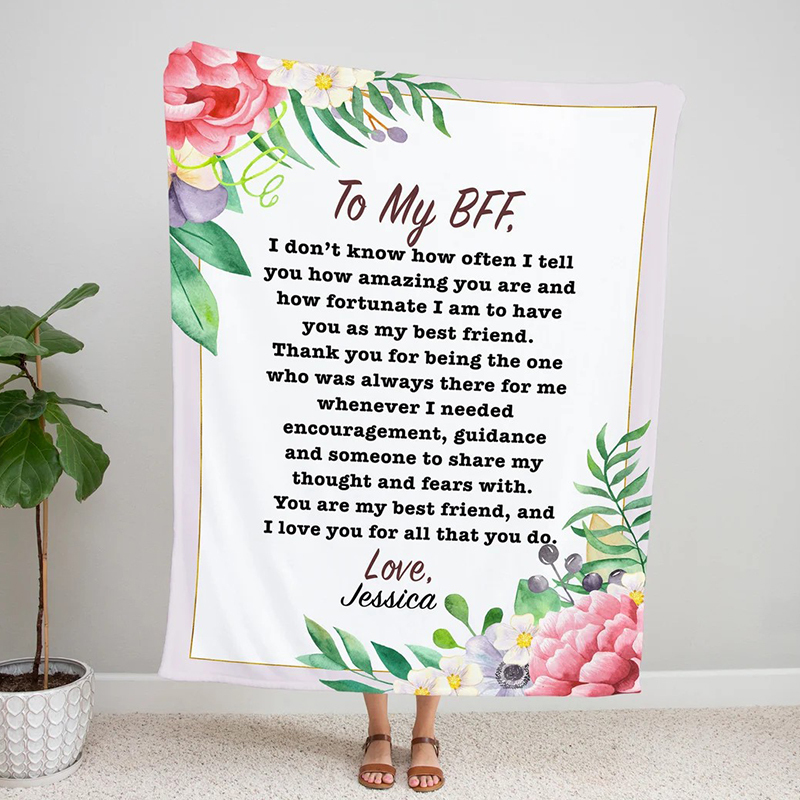 Personalized Love Letter Blanket for Comfort & Unique | BKletter02