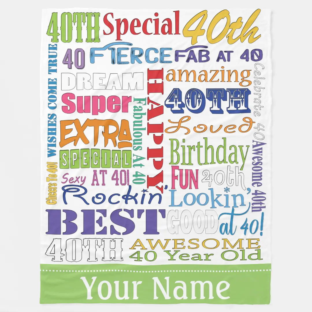 Personalized Happy Birthday Blanket for Comfort & Unique | BKBirth01