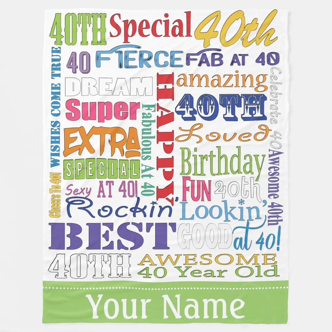 Personalized Happy Birthday Blanket for Comfort & Unique | BKBirth01