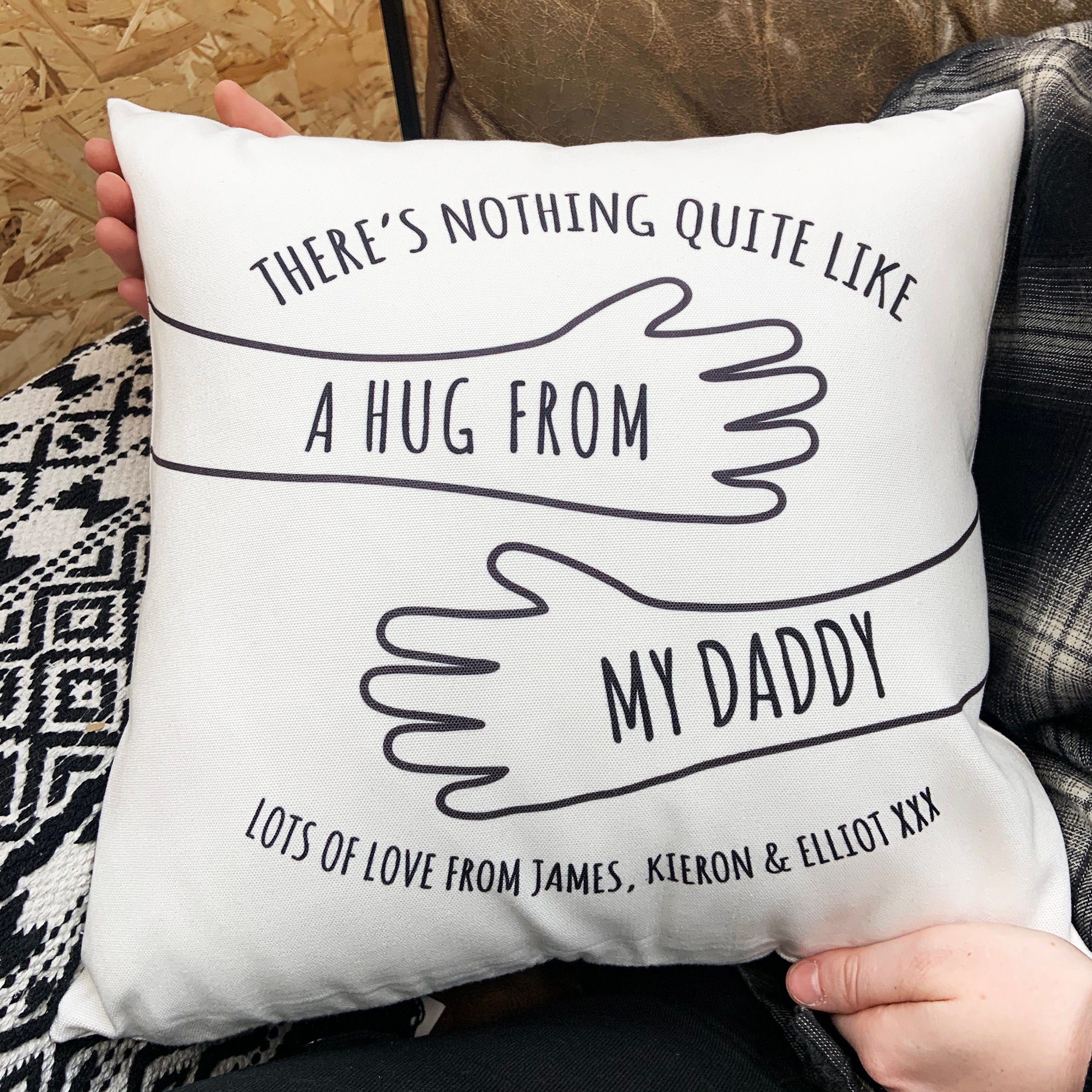 Personalised 'Give You A Hug' Cushion for Comfort & Unique | CWCush03