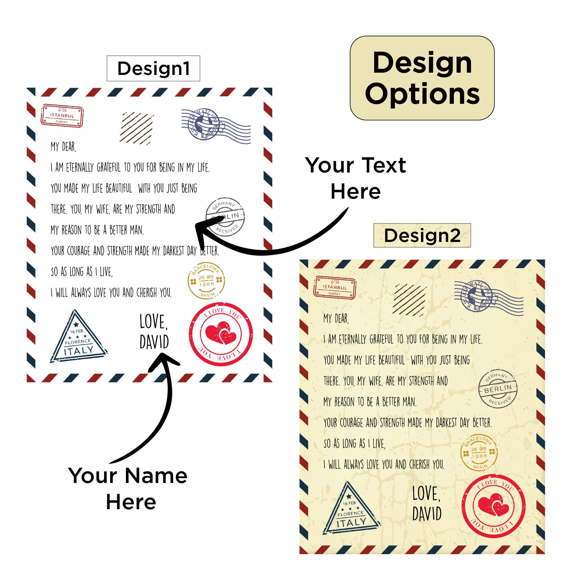 Personalized Love Letter Blanket for Comfort & Unique | BKletter12