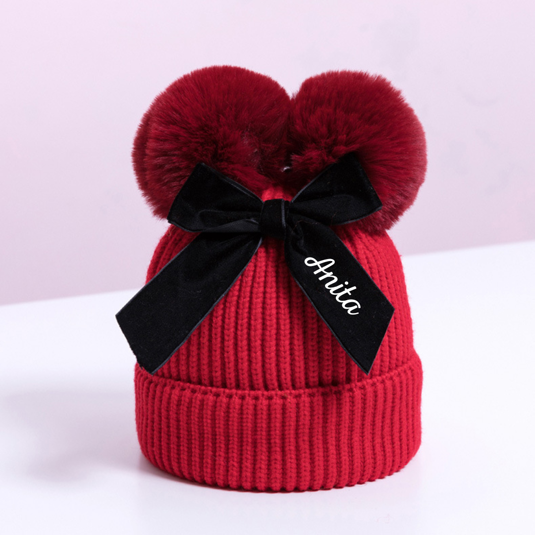 Personalized Kid Pom Pom Hat for Comfort & Unique | HSKid03