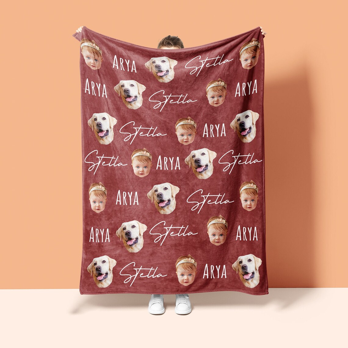 Personalized Funny Face Blanket for Comfort & Unique | BKFace01