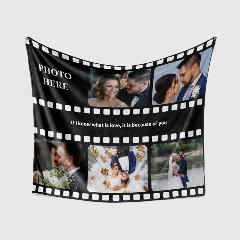 Personalized Memorial Photo Blanket for Comfort & Unique | BKphoto11