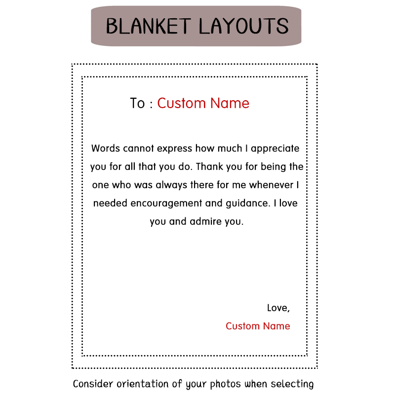 Personalized Love Letter Blanket for Comfort & Unique | BKletter06