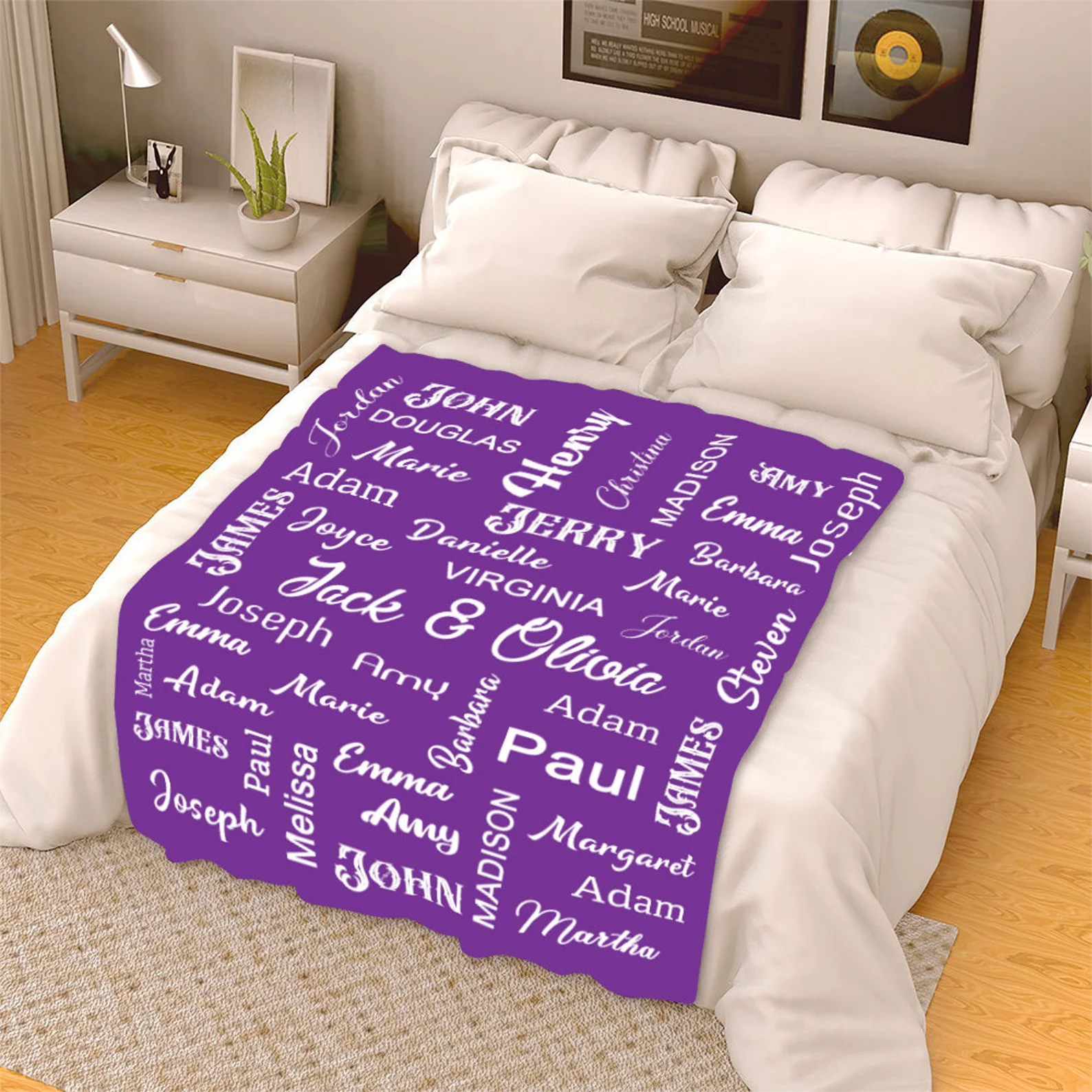Personalized Family Name Blanket for Comfort & Unique | BKName06