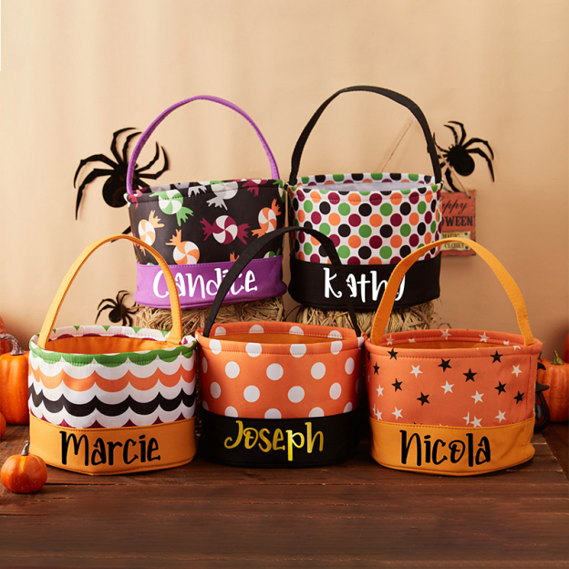 Personalized Name Halloween Bucket | CWHalloween01