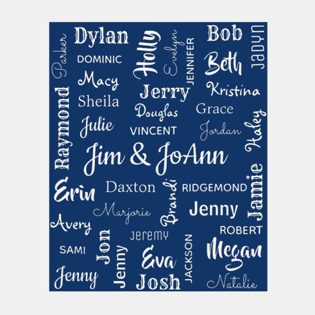 Personalized Family Name Blanket for Comfort & Unique | BKName06
