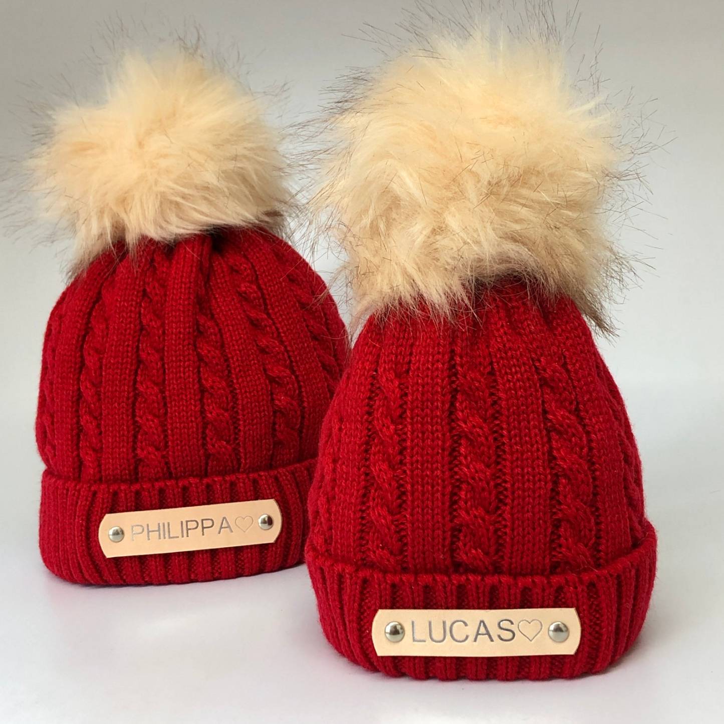 Personalized Name Detachable Pom Pom Hat for Comfort & Unique | HSKid13