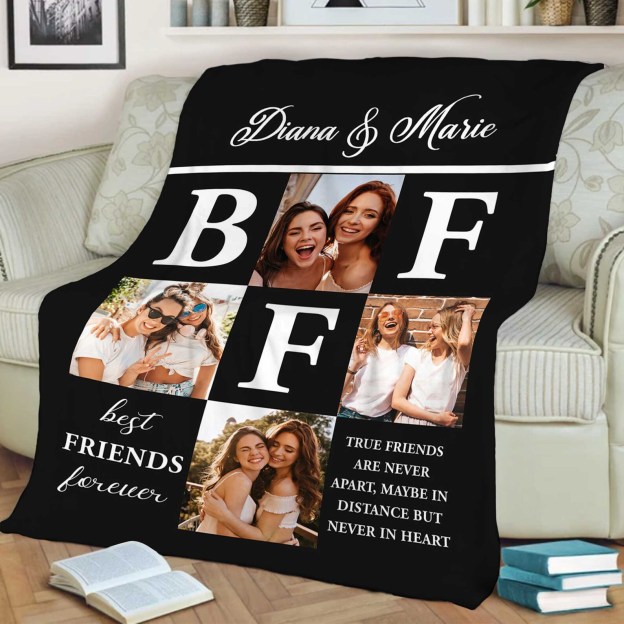 Personalized Memorial Photo Blanket for Comfort & Unique | BKphoto15