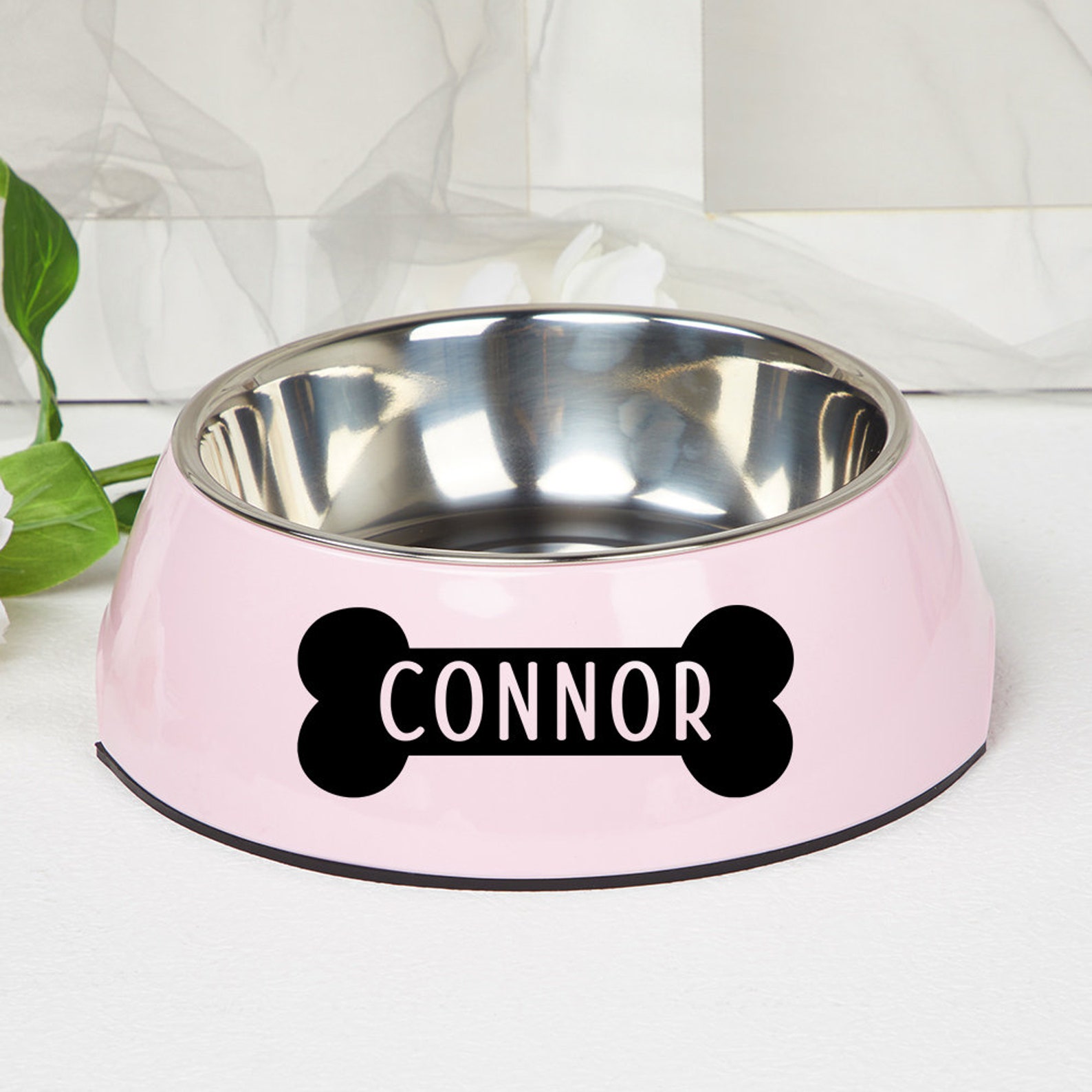 Personalized Pet Stainless Steel Dog Bowl  | CWToy20