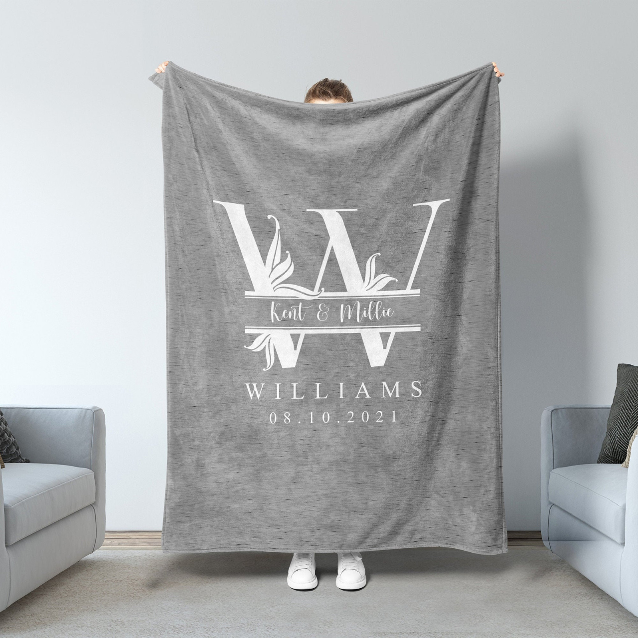 Personalized Anniversary Blanket for Comfort & Unique | BKAN005