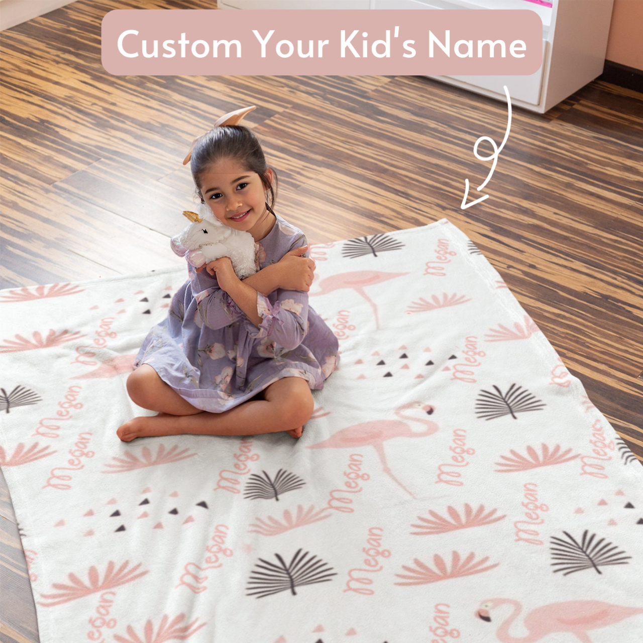 Personalized Lovely Kid Blanket for Comfort & Unique | BKKid09