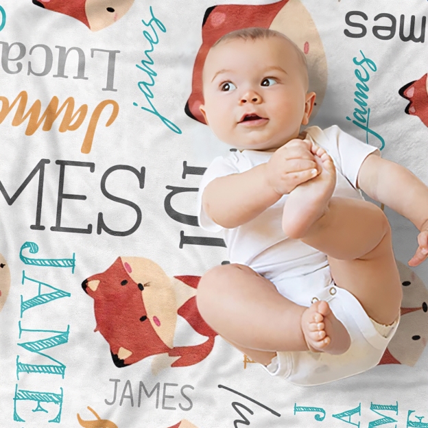 Personalized Lovely Kid Blanket for Comfort & Unique | BKKid50