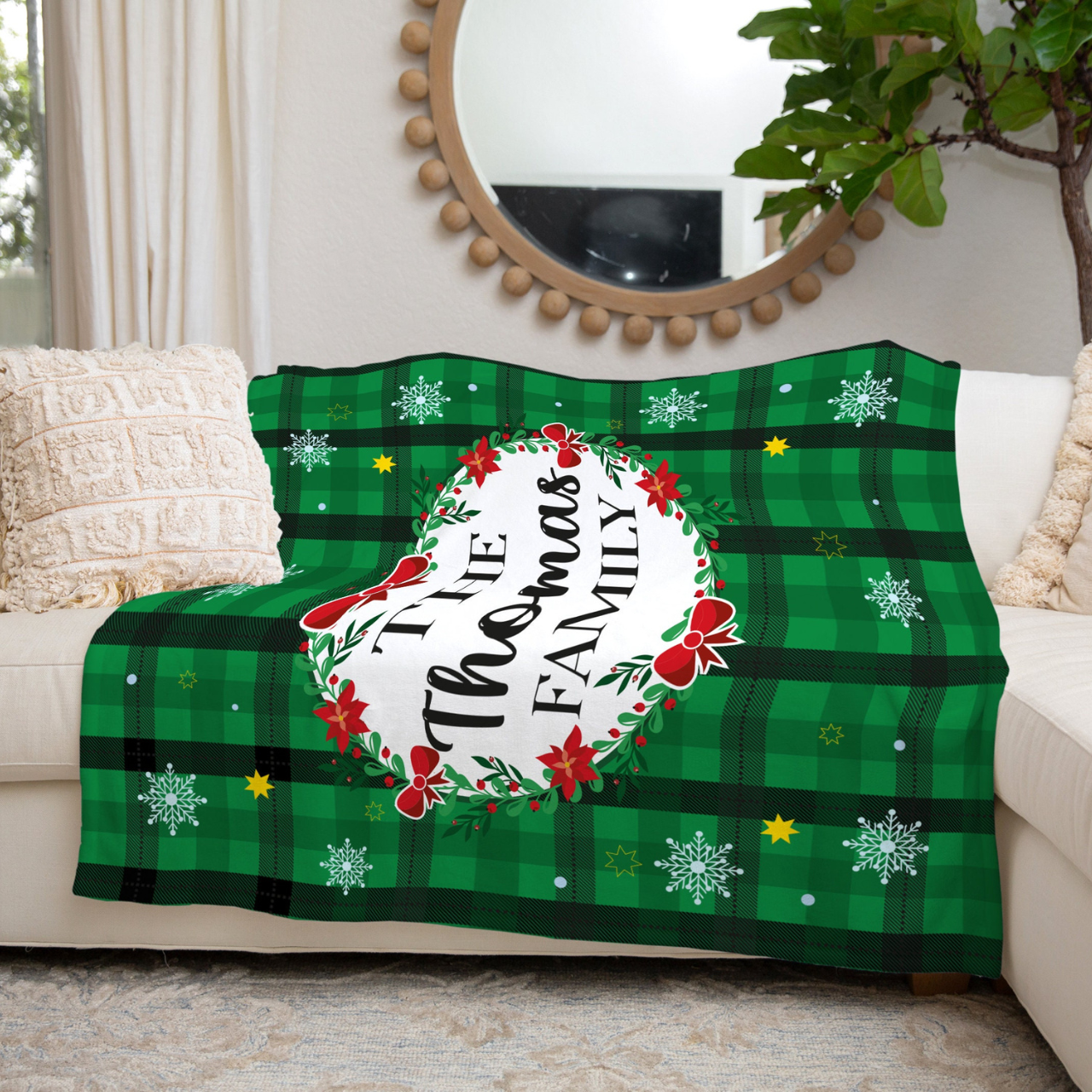 Personalized Merry Christmas Blanket for Comfort & Unique | BKMC02