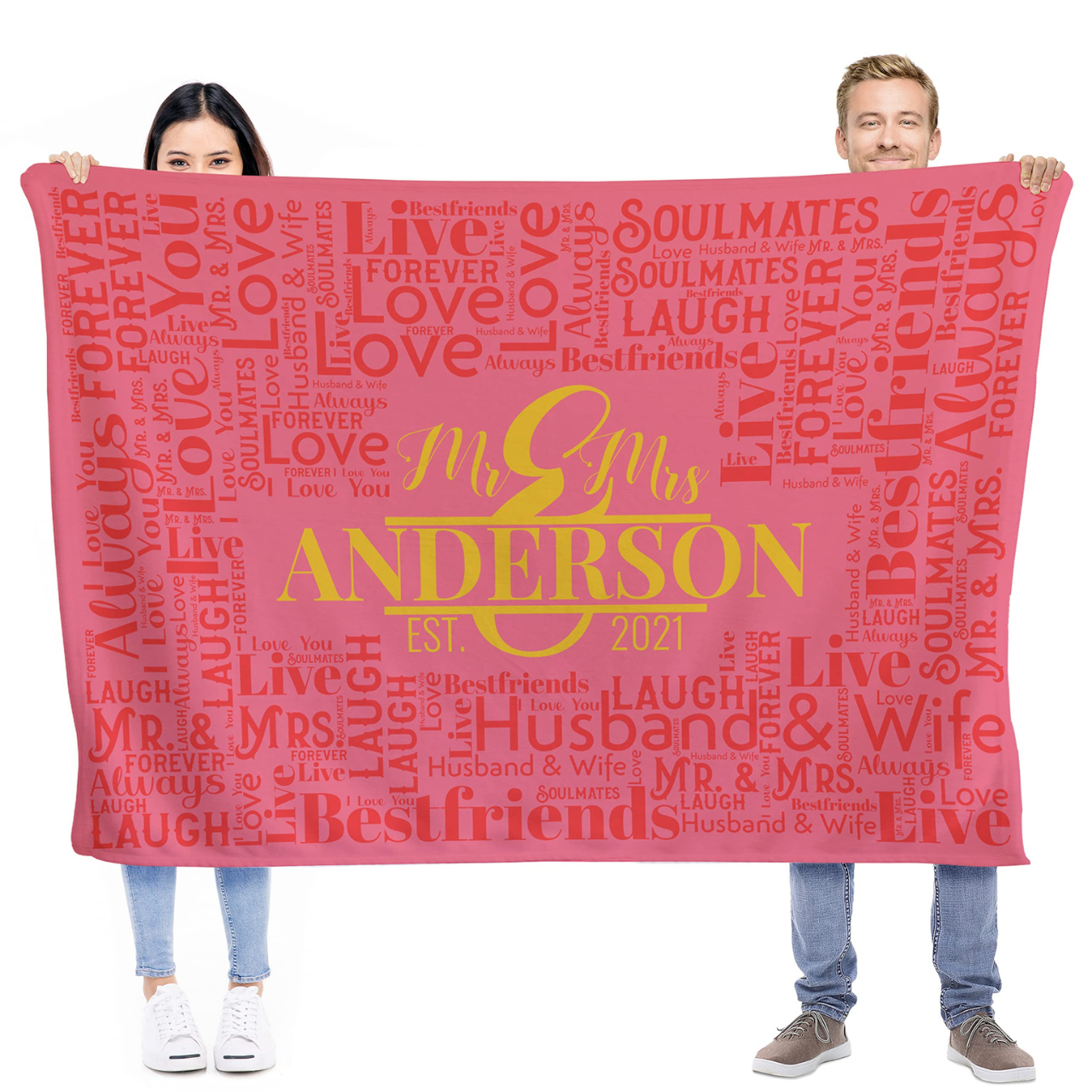 Personalized Anniversary Blanket for Comfort & Unique | BKAN001