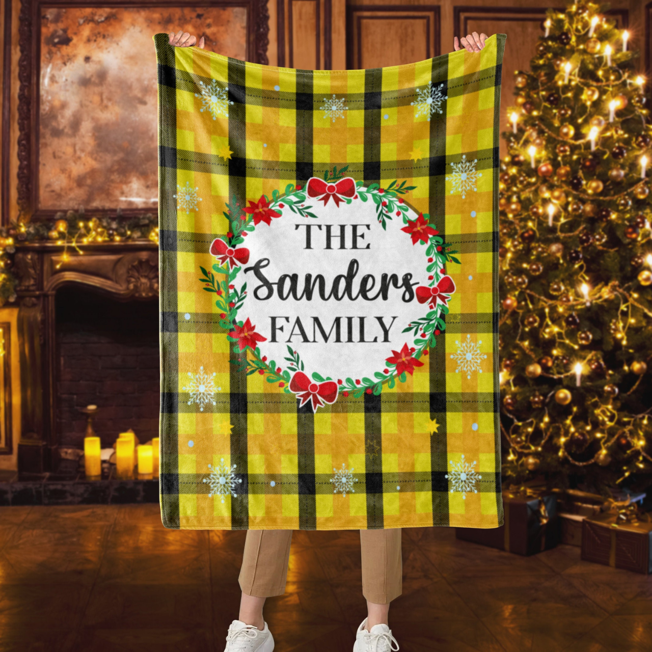 Personalized Merry Christmas Blanket for Comfort & Unique | BKMC02
