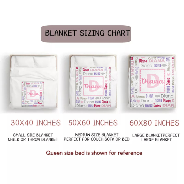 Personalized Lovely Kid Blanket for Comfort & Unique | BKKid02