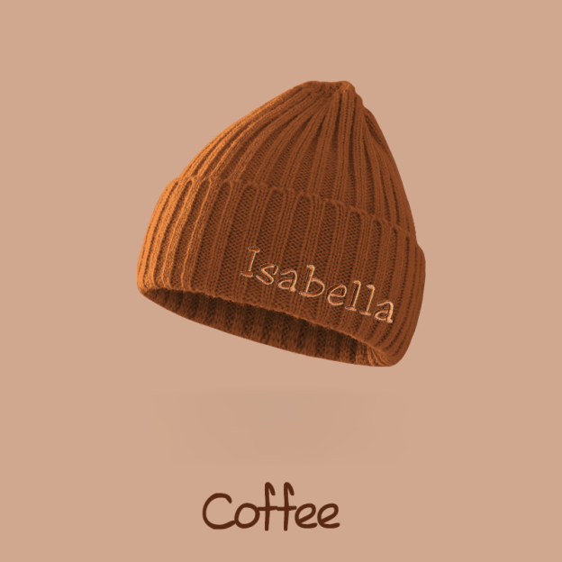 Personalized Embroidery Kid & Adult Color Beanies for Comfort & Unique | HSKid04