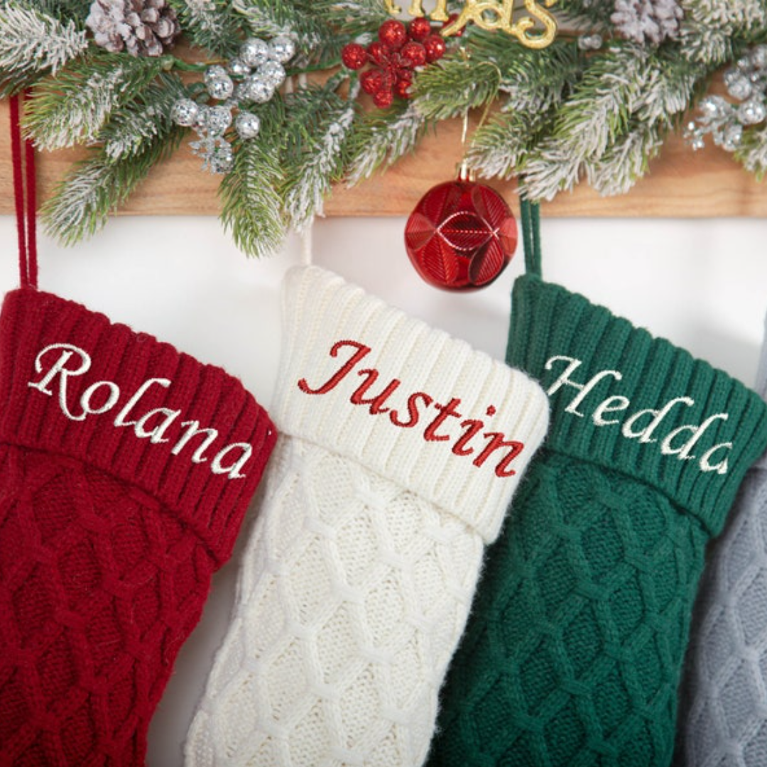 Personalized Christmas Stockings with Family Name | MCGift01