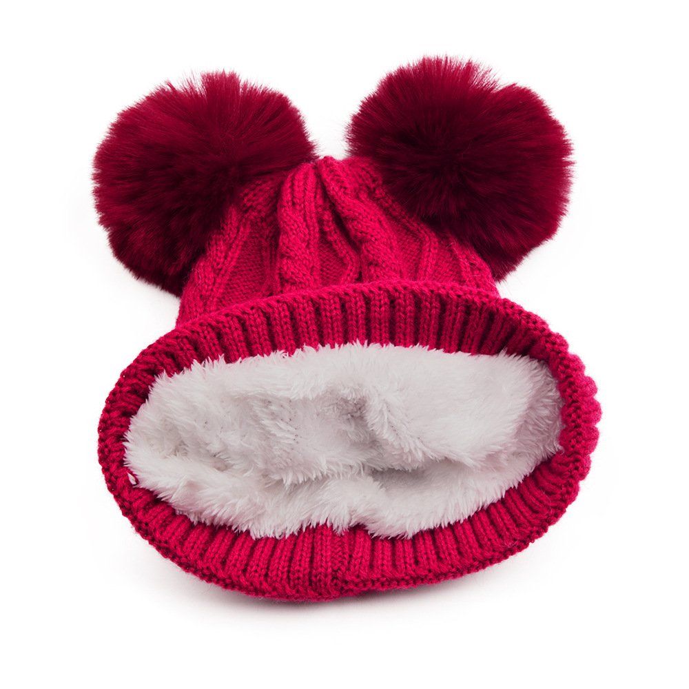 Personalized Embroidery Detachable Pom Pom Hat for Comfort & Unique | HSKid10