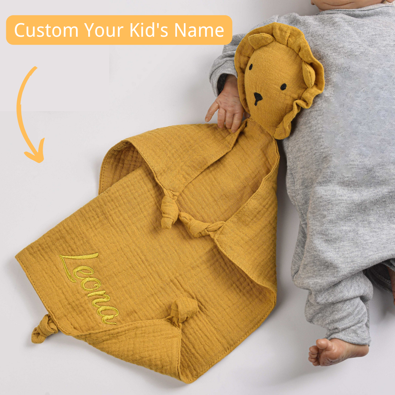 Personalized Baby Embroidery Comforter Sleep Toy | CWToy02
