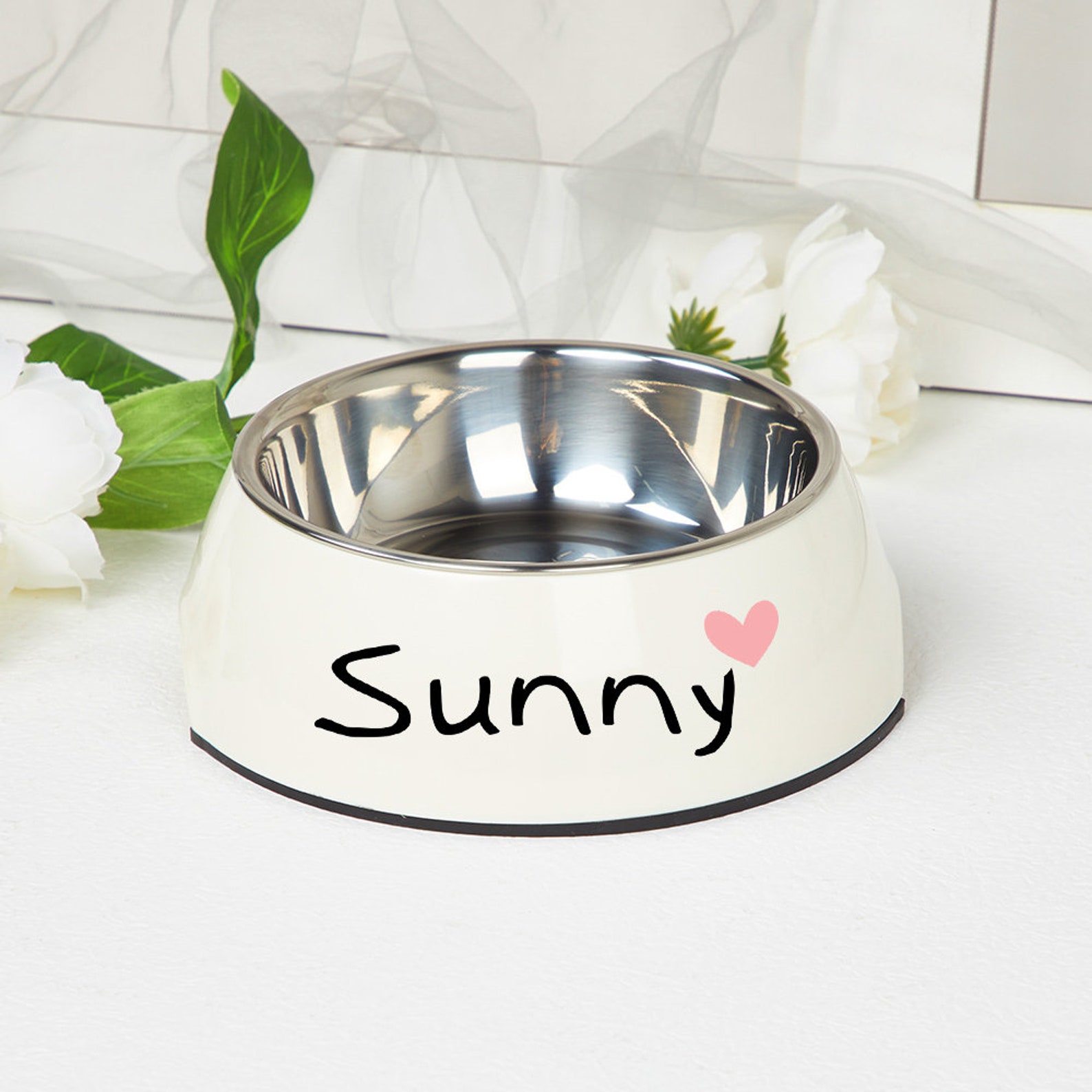 Personalized Pet Stainless Steel Dog Bowl  | CWToy20