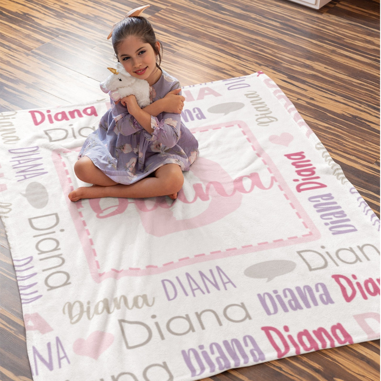 Personalized Lovely Kid Blanket for Comfort & Unique | BKKid02