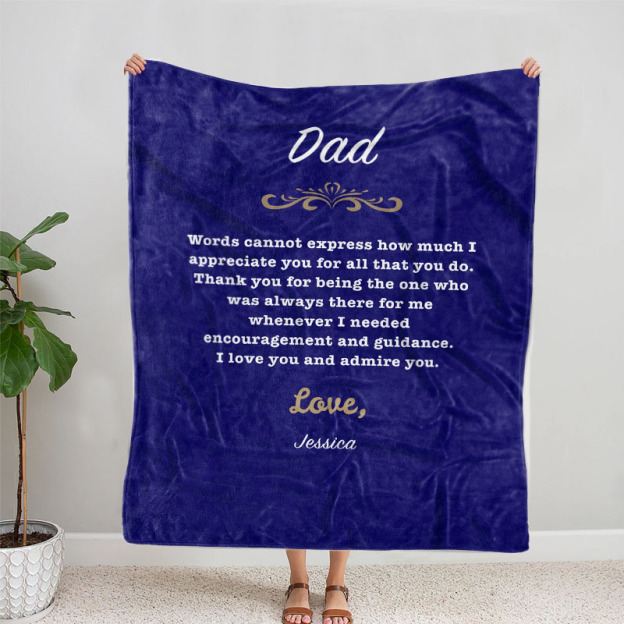 Personalized Love Letter Blanket for Comfort & Unique | BKletter06
